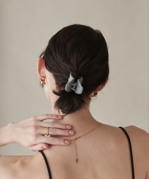 ciite'（シーテ）の「マットヘアクリップ（バレッタ/ヘアクリップ・レディース・グリーン/グレー/パープル/ピンク/ブラウン/ブラック/ブルー/ベージュ・FREE）」の16枚目の写真