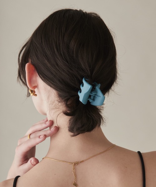 ciite'（シーテ）の「マットヘアクリップ（バレッタ/ヘアクリップ・レディース・グリーン/グレー/パープル/ピンク/ブラウン/ブラック/ブルー/ベージュ・FREE）」の10枚目の写真