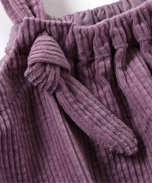 BREEZE（ブリーズ）の「バックリボンコーデュロイジャンスカ（ジャンパースカート・キッズ・ベージュ/パープル・80/90/100/110/120/130）」の6枚目の写真