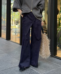 DouDou（ドゥドゥ）の「【WEB限定】コーデュロイワイドパンツ（その他パンツ・レディース）」