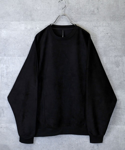 Ritzy(リッツィー)の「faux suede dolman sleeve cutsew/スウェードタッチ ドルマンスリーブ カットソー レディース メンズ(スウェット・メンズ・グレイッシュベージュ/ブラック/サックスブルー/チャコールグレー/オフホワイト・L/XL/M)」の7枚目の写真