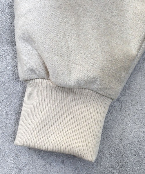 Ritzy(リッツィー)の「faux suede dolman sleeve cutsew/スウェードタッチ ドルマンスリーブ カットソー レディース メンズ(スウェット・メンズ・グレイッシュベージュ/ブラック/サックスブルー/チャコールグレー/オフホワイト・L/XL/M)」の13枚目の写真