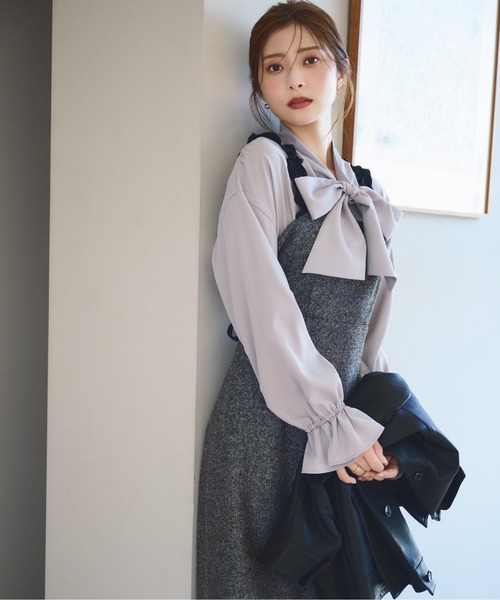 PROPORTION BODY DRESSING（プロポーションボディドレッシング）の「ショルダーフリルワンピース / 1215140500（ワンピース・レディース・ブラック/ブラック系その他・SMALL/MEDIUM）」の8枚目の写真