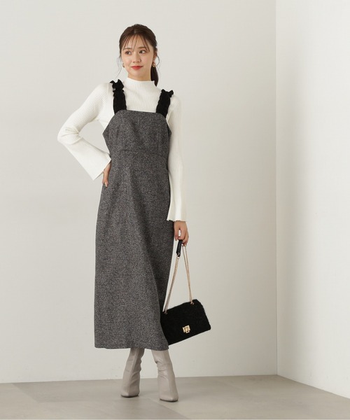 PROPORTION BODY DRESSING（プロポーションボディドレッシング）の「ショルダーフリルワンピース / 1215140500（ワンピース・レディース・ブラック/ブラック系その他・SMALL/MEDIUM）」の10枚目の写真