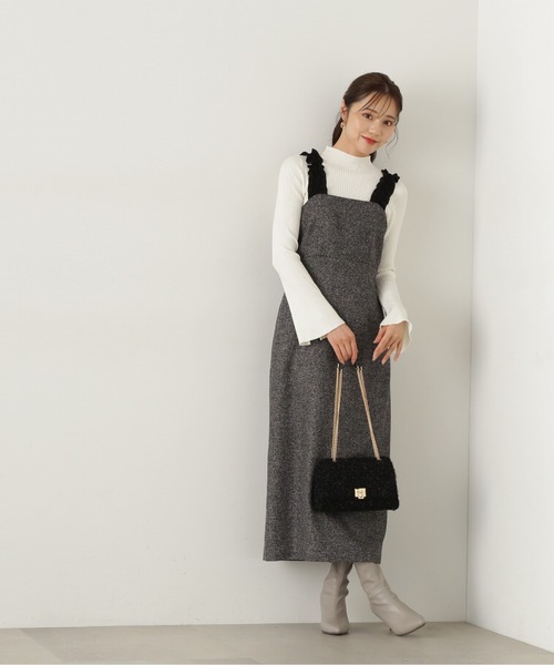 PROPORTION BODY DRESSING（プロポーションボディドレッシング）の「ショルダーフリルワンピース / 1215140500（ワンピース・レディース・ブラック/ブラック系その他・SMALL/MEDIUM）」の12枚目の写真