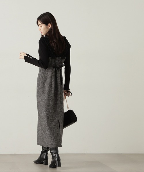 PROPORTION BODY DRESSING（プロポーションボディドレッシング）の「ショルダーフリルワンピース / 1215140500（ワンピース・レディース・ブラック/ブラック系その他・SMALL/MEDIUM）」の13枚目の写真