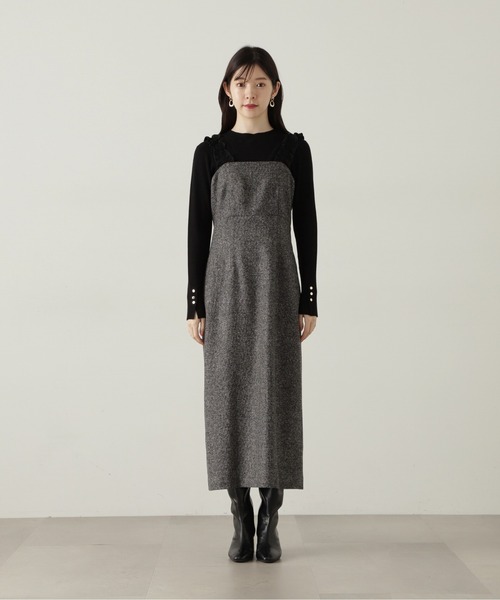 PROPORTION BODY DRESSING（プロポーションボディドレッシング）の「ショルダーフリルワンピース / 1215140500（ワンピース・レディース・ブラック/ブラック系その他・SMALL/MEDIUM）」の15枚目の写真