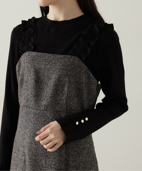 PROPORTION BODY DRESSING（プロポーションボディドレッシング）の「ショルダーフリルワンピース / 1215140500（ワンピース・レディース・ブラック/ブラック系その他・SMALL/MEDIUM）」の18枚目の写真