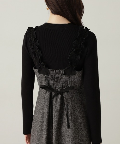 PROPORTION BODY DRESSING（プロポーションボディドレッシング）の「ショルダーフリルワンピース / 1215140500（ワンピース・レディース・ブラック/ブラック系その他・SMALL/MEDIUM）」の19枚目の写真