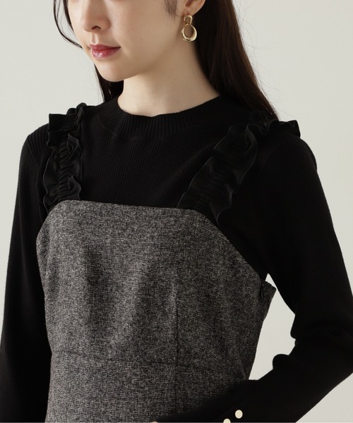 PROPORTION BODY DRESSING（プロポーションボディドレッシング）の「ショルダーフリルワンピース / 1215140500（ワンピース・レディース・ブラック/ブラック系その他・SMALL/MEDIUM）」の20枚目の写真