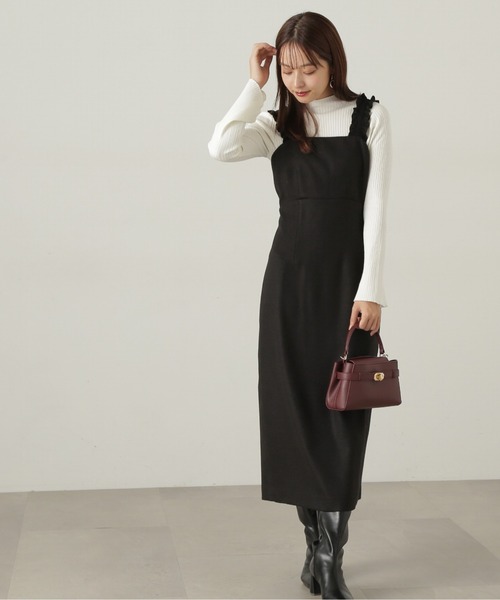 PROPORTION BODY DRESSING（プロポーションボディドレッシング）の「ショルダーフリルワンピース / 1215140500（ワンピース・レディース・ブラック/ブラック系その他・SMALL/MEDIUM）」の6枚目の写真