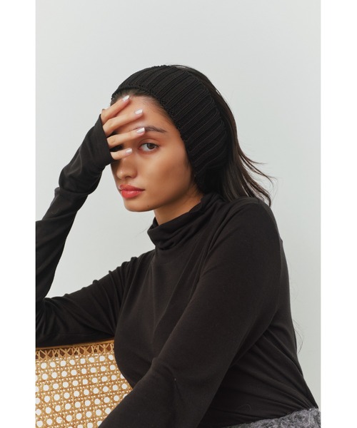 ALEXIA STAM(アリシアスタン)の「Rib Hair Band/リブヘアバンド(ヘアバンド・レディース・ネイビー/ブラック/グレー・FREE)」の2枚目の写真