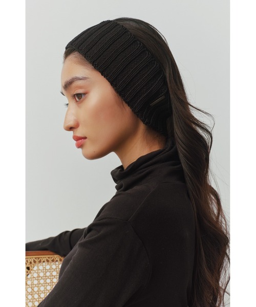 ALEXIA STAM(アリシアスタン)の「Rib Hair Band/リブヘアバンド(ヘアバンド・レディース・ネイビー/ブラック/グレー・FREE)」の6枚目の写真