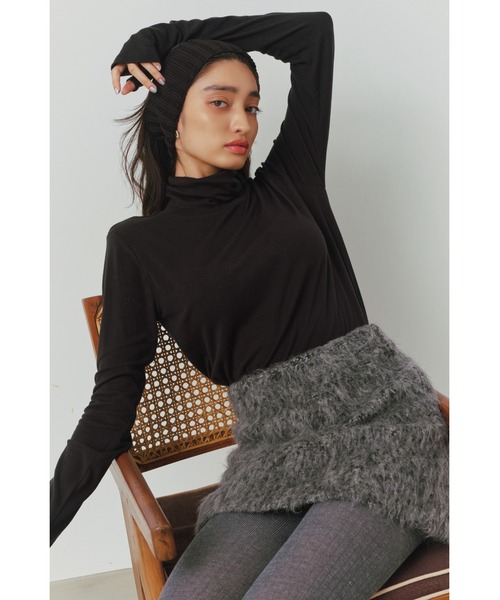 ALEXIA STAM(アリシアスタン)の「Rib Hair Band/リブヘアバンド(ヘアバンド・レディース・ネイビー/ブラック/グレー・FREE)」の8枚目の写真