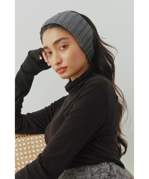 ALEXIA STAM(アリシアスタン)の「Rib Hair Band/リブヘアバンド(ヘアバンド・レディース・ネイビー/ブラック/グレー・FREE)」の11枚目の写真