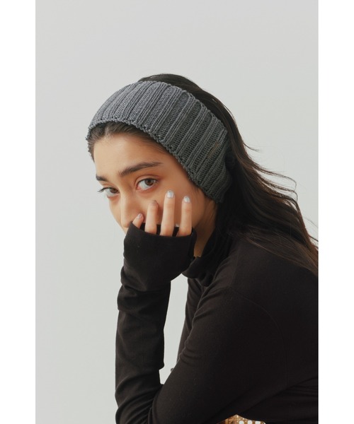 ALEXIA STAM(アリシアスタン)の「Rib Hair Band/リブヘアバンド(ヘアバンド・レディース・ネイビー/ブラック/グレー・FREE)」の12枚目の写真