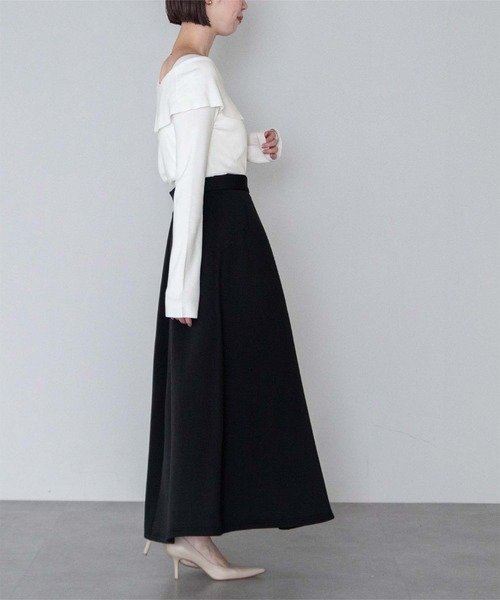 UR'S(ユアーズ)の「ケープデザインニット(ニット/セーター・レディース・ライトパープル/ネイビー/ホワイト/ブラック/ピンクベージュ・S/M/L)」の11枚目の写真