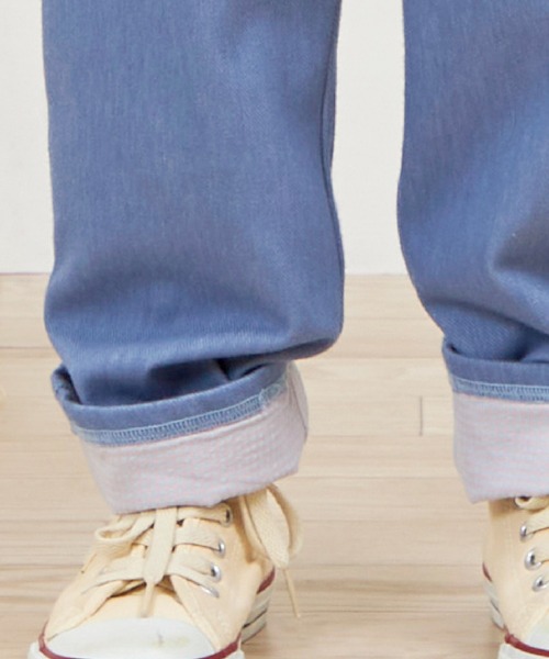KP（ケーピー）の「【WEＢ限定】裾リボンデニム風パンツ(80～140)（デニムパンツ・キッズ・ブルー/ダークネイビー・100cm/90cm/80ｃｍ/140cm/130cm/120cm/110cm）」の17枚目の写真