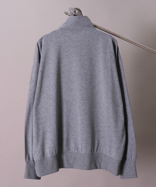 BAYBLO（ベイブロ）の「(DV)【ユニセックス】ハーフジップ スウェット プルオーバー（スウェット・メンズ・ブラック/チャコールグレー/杢グレー/オートミール/ネイビー・MEDIUM/LARGE/X-LARGE）」の13枚目の写真