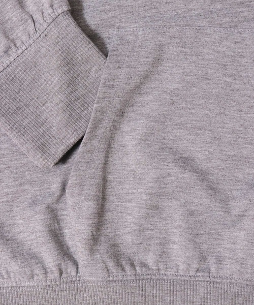 BAYBLO（ベイブロ）の「(DV)【ユニセックス】ハーフジップ スウェット プルオーバー（スウェット・メンズ・ブラック/チャコールグレー/杢グレー/オートミール/ネイビー・MEDIUM/LARGE/X-LARGE）」の9枚目の写真