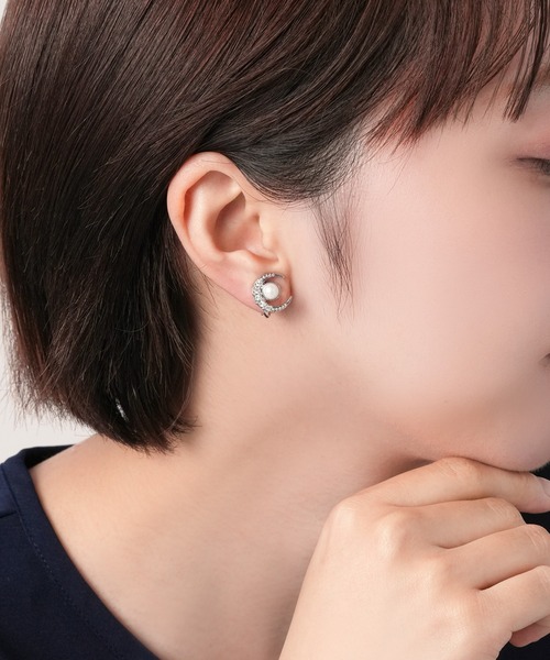 LANVIN en Bleu（ランバンオンブルー）の「月モチーフ イヤリング（イヤリング・レディース・ゴールド/シルバー・ONE SIZE）」の13枚目の写真