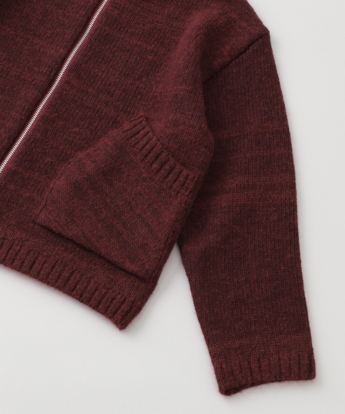 トップス 24AW ENCOMING KNITTED TWO POCKET BLOUSON ENCOMING KNITTED TWO POCKET BLOUSON ニット