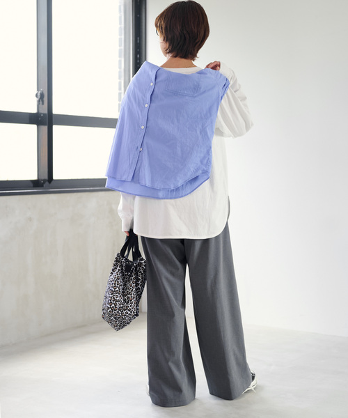 JOURNAL STANDARD relume(ジャーナルスタンダード レリューム)の「《追加》ラグランスリーブカレッジロングスリーブTEE(Tシャツ/カットソー・レディース・ブラック系その他/ホワイト系その他/ホワイト・FREE)」の8枚目の写真