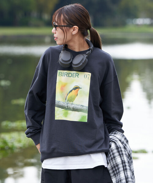 CIAOPANIC(チャオパニック)の「【WEB限定】【BIRDER×BIRDMANIA】雑誌転写スウェット(Tシャツ/カットソー・レディース・ベージュ系その他3/ベージュ系その他2/ベージュ系その他/グレー系その他3/グレー系その他2/グレー系その他・FREE)」の2枚目の写真