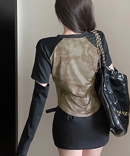 sharespirit タイダイ　カットソー　長袖トップス　グランジ sharespirit タイダイ カットソー 長袖トップス グランジ