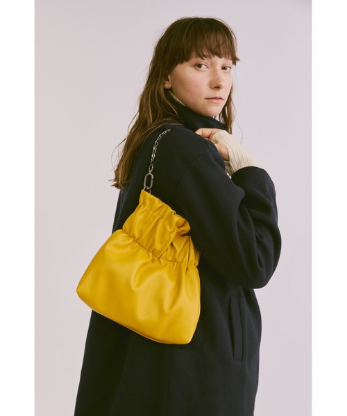 【242】ミニ巾着バッグ❖ララチューン・イエロー Amazon | [FUJITAKA] レザー巾着ミニバッグ 2WAY (フィノ) No.658901