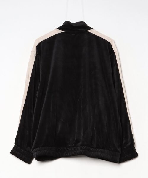 atONE（アットワン）の「TCカットベロアライン入りZIPスタンドジャケット（ブルゾン・レディース・アイボリー/ブラック/ブラウン・L/M）」の11枚目の写真