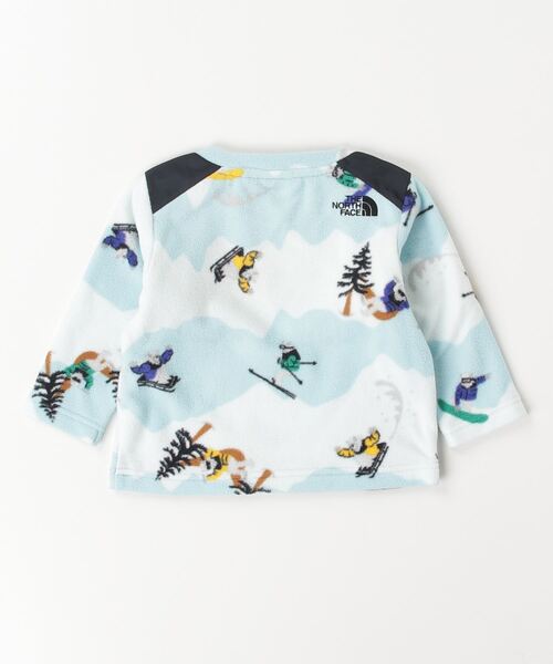 THE NORTH FACE(ザノースフェイス)の「ザ ノース フェイス THE NORTH FACE B Micro Fleece Crew ベビーマイクロフリースクルー(スウェット・キッズ・ブルー/ベージュ・80cm/90cm)」の3枚目の写真