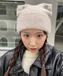 poiregnee（ポワニェ）の「［select］猫耳ニットキャップ（ニットキャップ/ビーニー・レディース）」