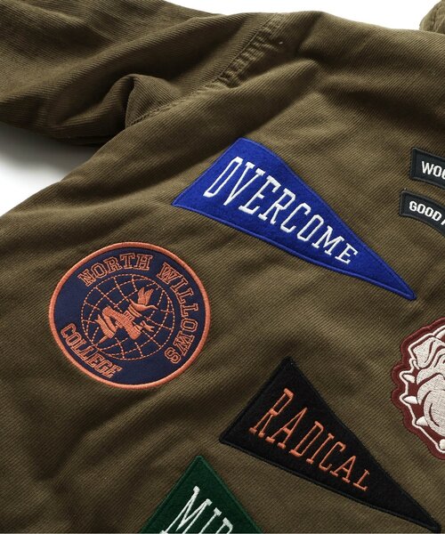 F.O.KIDS（エフオーキッズ）の「裏ボアマウンテンジャケット（マウンテンパーカー・キッズ・レインボー/オリーブ・90/100/110/120/80/130/140/150）」の8枚目の写真