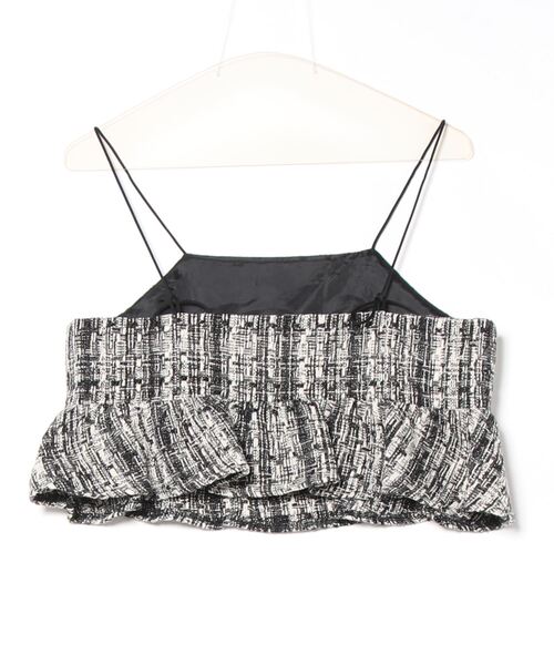 and it_（アンドイット）の「ミックスツイードビスチェキャミソール（キャミソール・レディース・ブラック/グレー・M）」の15枚目の写真