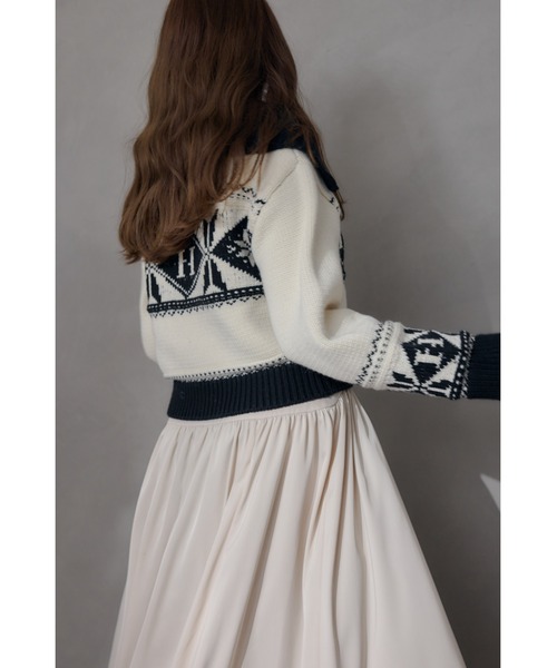 Her lip to（ハーリップトゥー）の「H Nordic Knit Zip Jacket（ニット