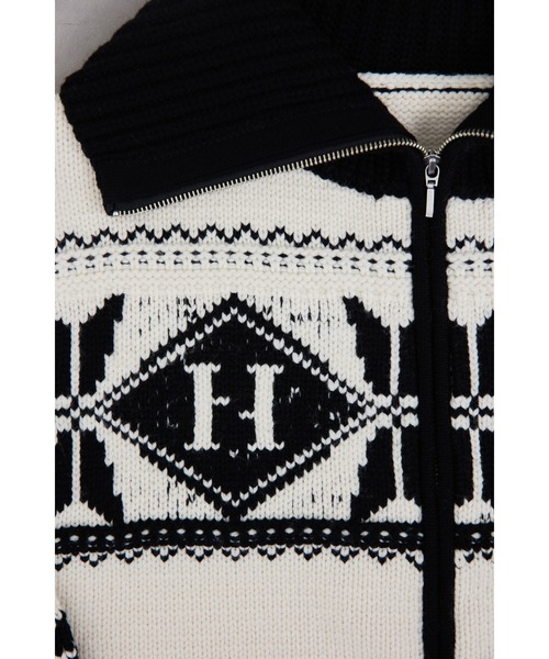 Her lip to(ハーリップトゥー)の「H Nordic Knit Zip Jacket(ニット Her lip to(ハーリップトゥー)の「H Nordic Knit Zip Jacket(ニット