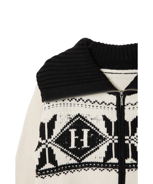 Her lip to（ハーリップトゥー）の「H Nordic Knit Zip Jacket（ニット
