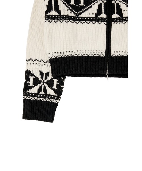 Her lip to(ハーリップトゥー)の「H Nordic Knit Zip Jacket(ニット Her lip to(ハーリップトゥー)の「H Nordic Knit Zip Jacket(ニット