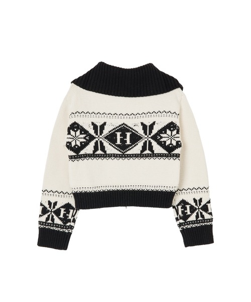 Her lip to（ハーリップトゥー）の「H Nordic Knit Zip Jacket（ニット