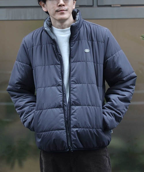 Right-on（ライトオン）の「中綿ジャケット（ブルゾン・メンズ・ブラック/ベージュ/ダークグレー/グリーン・M/L/XL）」の3枚目の写真