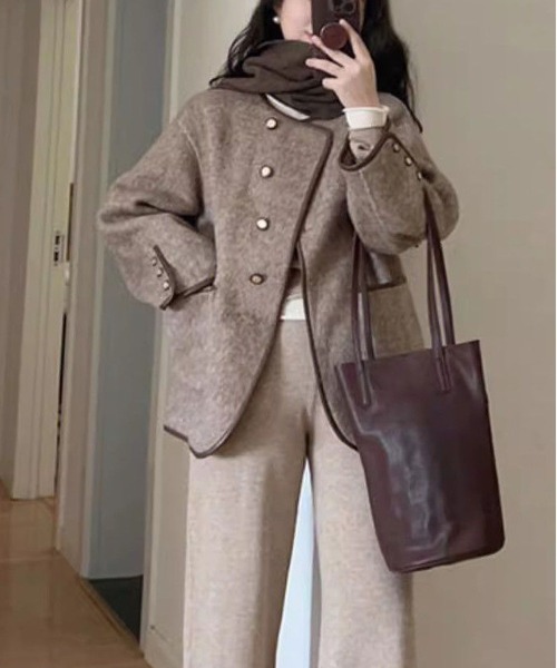 MAISON DE THERESE(メゾン ド テレーズ)の「ノーカラーラシャコート(その他アウター・レディース・A・S/M/L)」の4枚目の写真