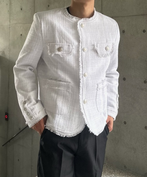 hirahira⭐︎　 2024 オペーク　 ツイードミドルジャケット hirahira⭐︎ 2024 オペーク ツイードミドルジャケット ツイードノー