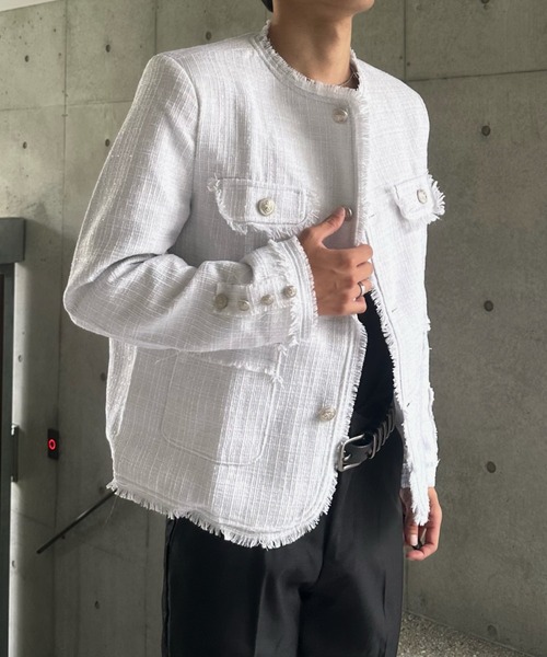 【未使用】 Otte アイドルラグジュアリーツイードジャケット アイドルラグジュアリーツイードジャケット（ノーカラー