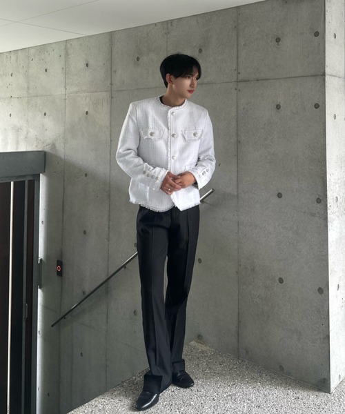 【未使用】 Otte アイドルラグジュアリーツイードジャケット アイドルラグジュアリーツイードジャケット（ノーカラー