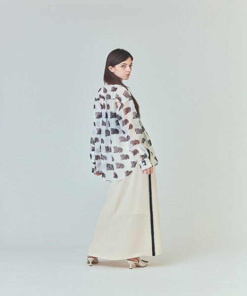 GRACE CLASS（グレースクラス）の「シアーCatブラウス（シャツ/ブラウス・レディース・キナリ/ブラック・36）」の4枚目の写真