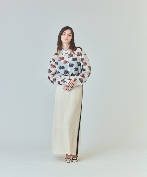 GRACE CLASS（グレースクラス）の「シアーCatブラウス（シャツ/ブラウス・レディース・キナリ/ブラック・36）」の7枚目の写真