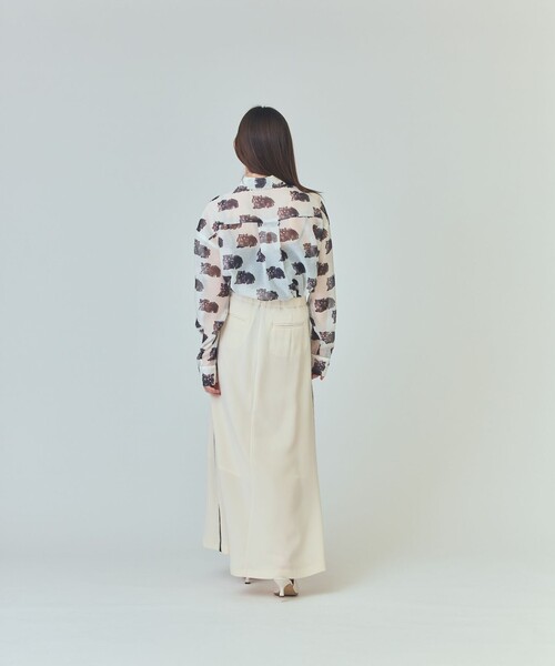 GRACE CLASS（グレースクラス）の「シアーCatブラウス（シャツ/ブラウス・レディース・キナリ/ブラック・36）」の8枚目の写真