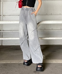 ブリーチカットワイドパンツ