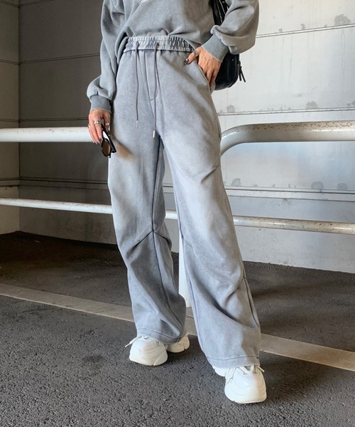 non-hedge(ノンヘッジ)の「ブリーチカットワイドパンツ(その他パンツ・レディース・ブラック/グレー・FREE)」の21枚目の写真